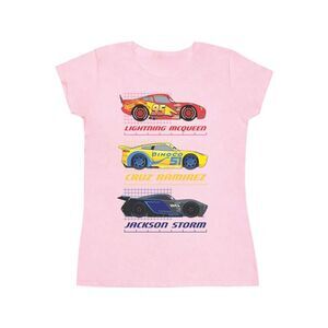 Cars Mens Racer Profile Cotton T-Shirt / Baby Pink